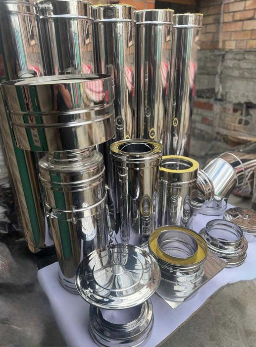 Павлодар Труба для дымохода сэндвич Дымоход нержавейка