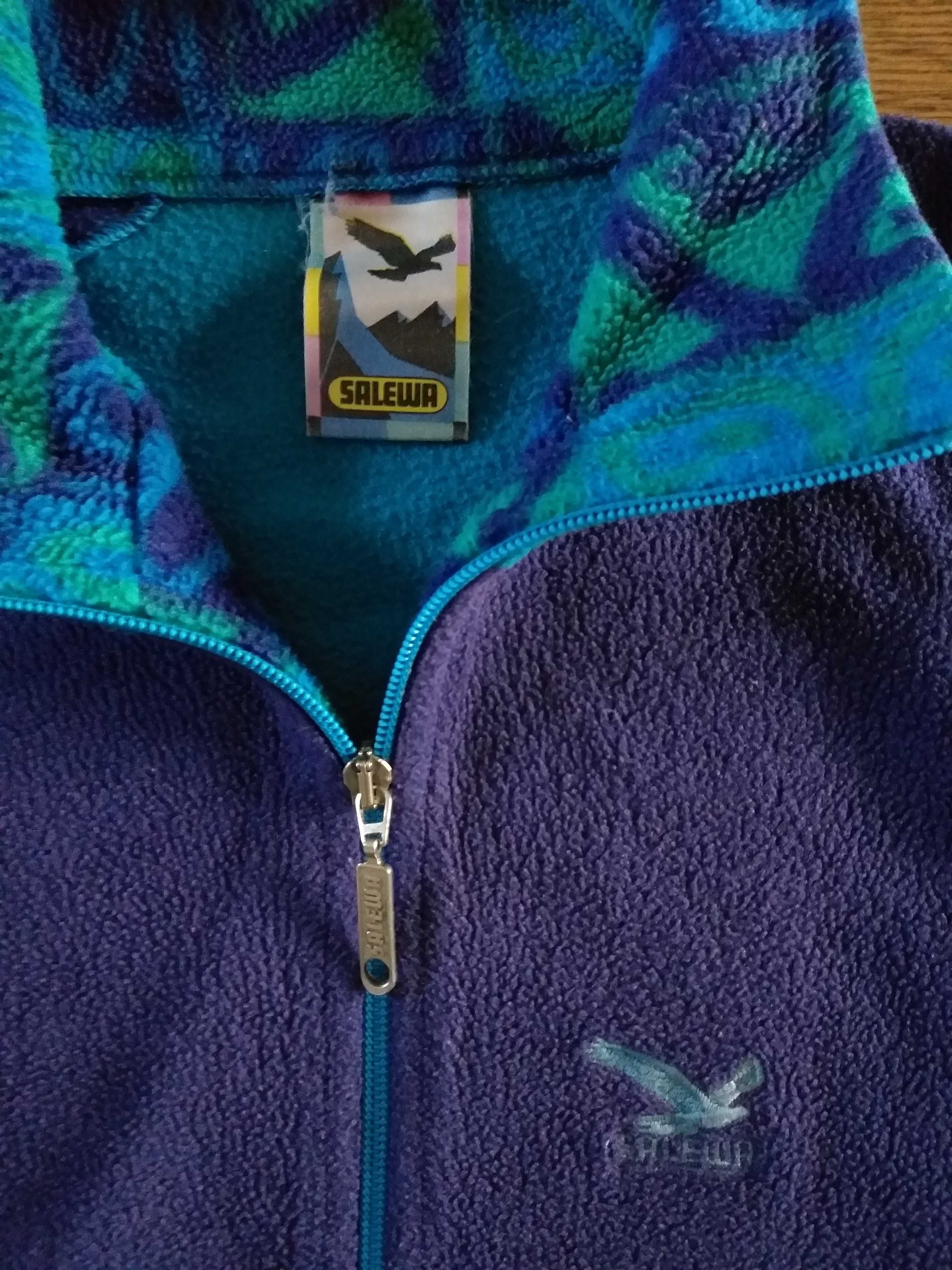 SALEWA VINTAGE FLEECE HALF ZIP - туризъм ретро полар  от 80 те години