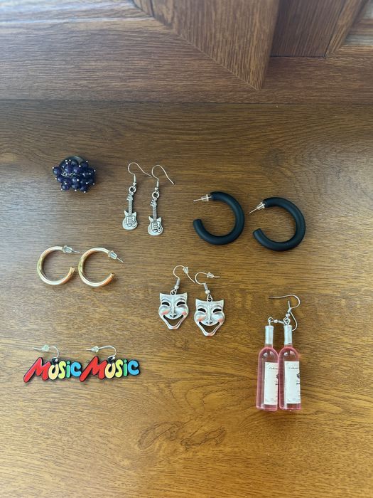 cercei si inel cu cristale