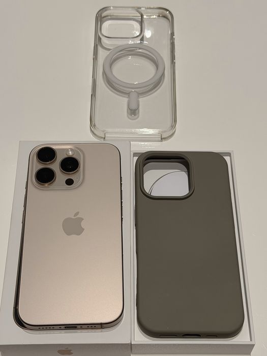 Iphone 16 PRO 256 - Desert Titanium + 2 huse de protectie