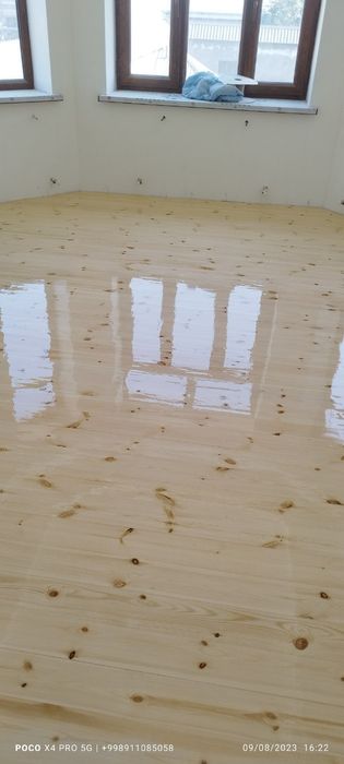 Шлифовка лакировка полировка пол паркет паркет реставрация