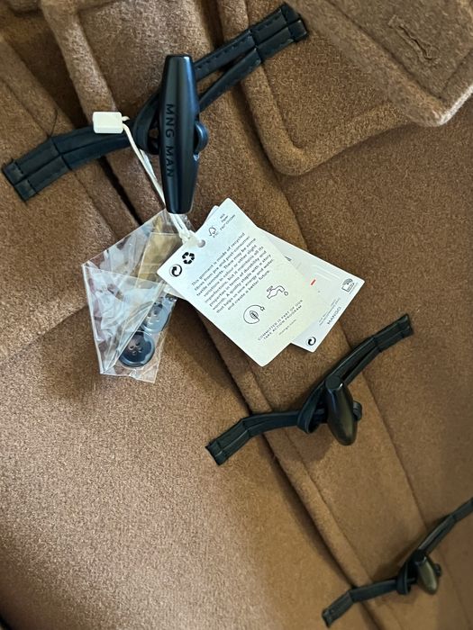 Palton lana maro Mango nou / mens wool duffle coat