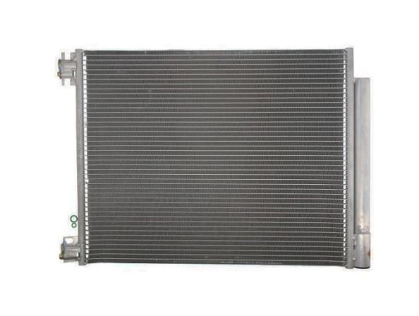 Condensator climatizare Renault Megane IV, 11.2015-, motor 1.2 TCE, 74 kw/97 kw; 1.6 TCE, 151 kw benzina, full aluminiu brazat, 565 (535)x440x12 mm, cu uscator si filtru integrat