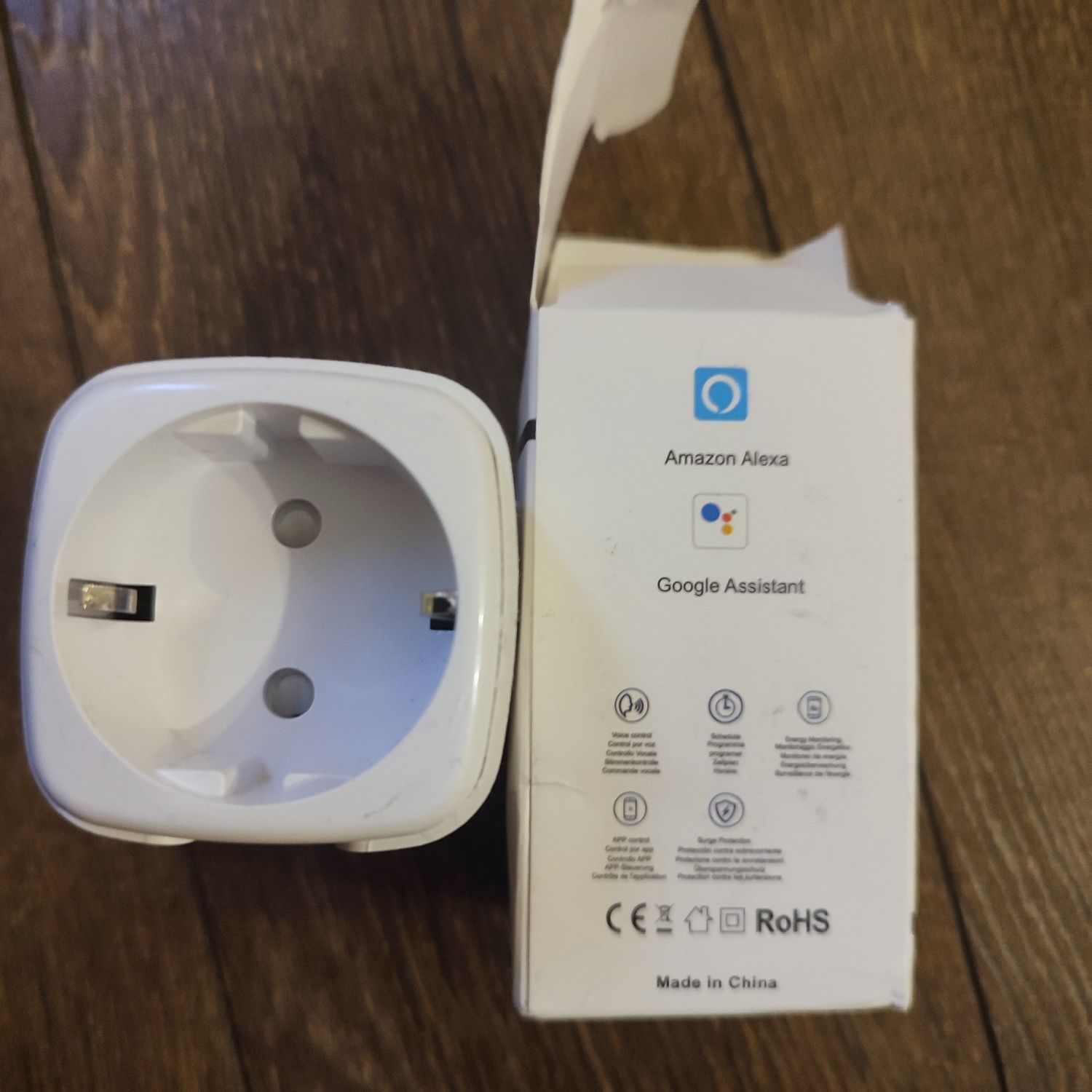 Tuya/SmartLife 20А/4200W WiFi Smart socket/Смарт контакт