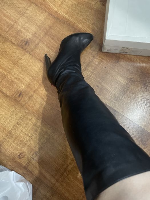 Сапоги кожаные