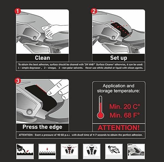 Протектор Силиконова лепенка 3D за Резервоар на Мотор- 5цвята