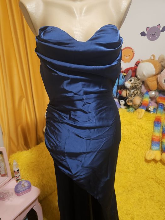 Rochie Oscar maxi dress navy