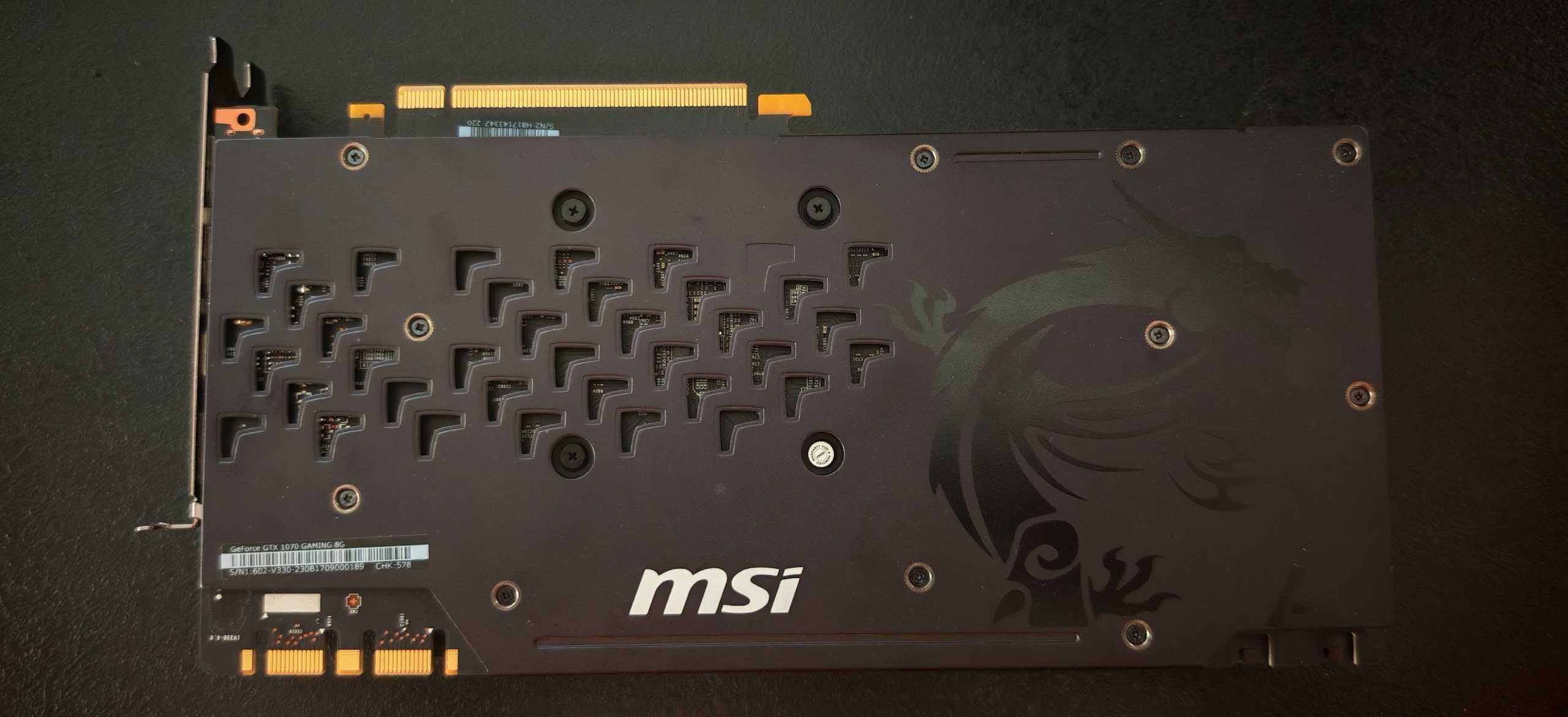 Продавам Видео Карти MSI GamingX/Armor GTX 1070 8GB GDDR6 256bit OC