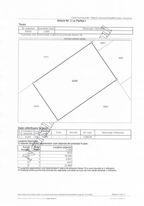 Vand teren Suceava 10ari (linga HOTEL MANDACHI )