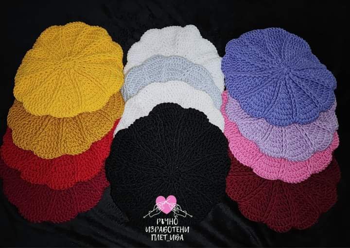 Барети, барета - ръчно плетени, ръчно плетиво