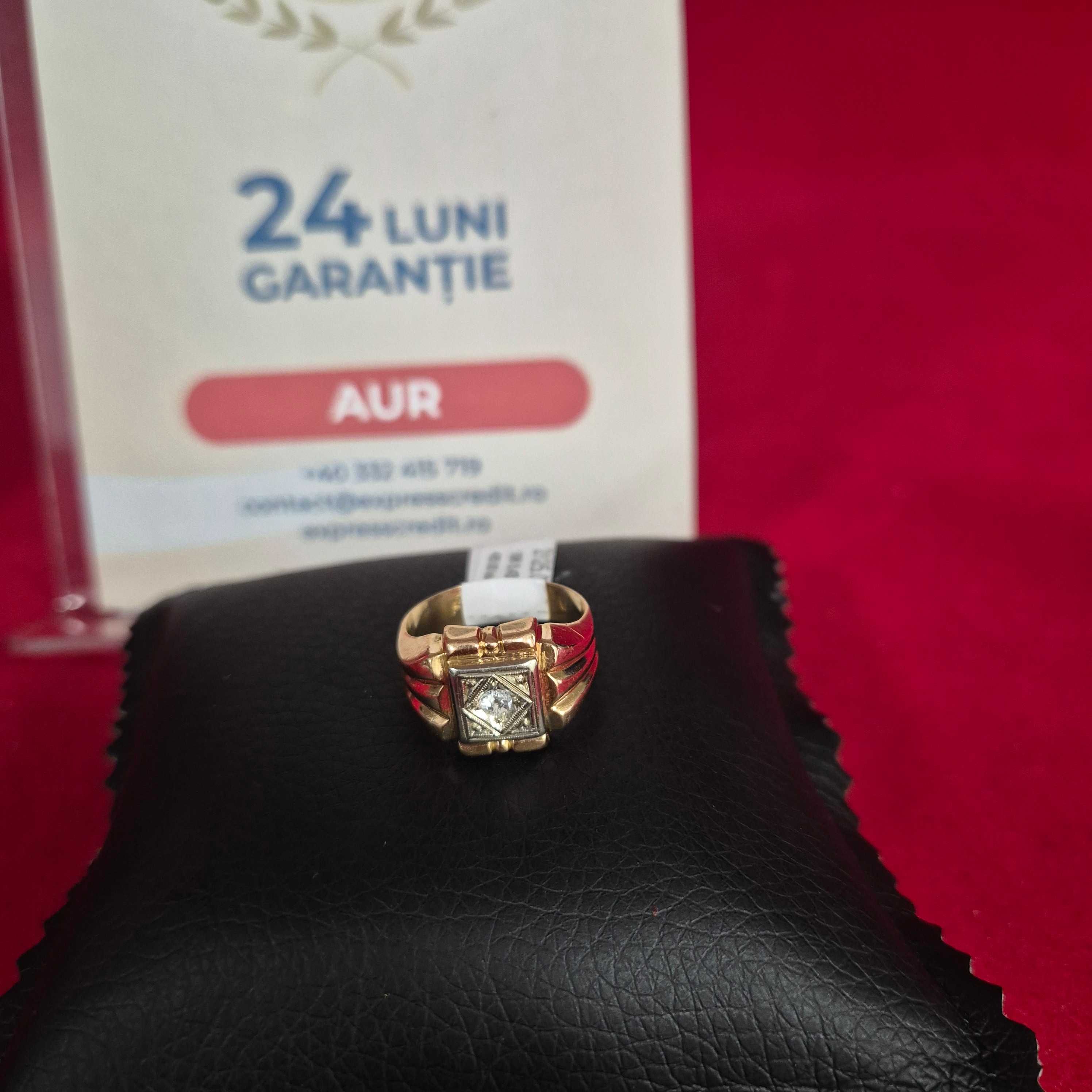 ( B31621.1 / Ag28 Doi Baieti ) Inel Aur 18K - 5.43 grame / 2125 lei
