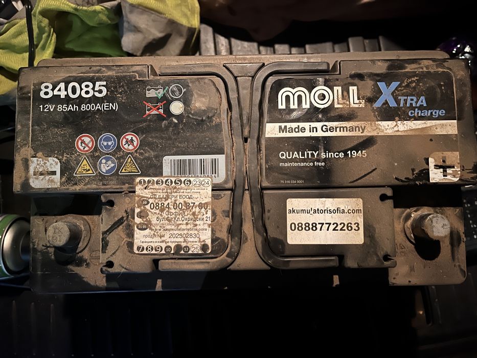 Акумулатор Moll 85ah с гаранция