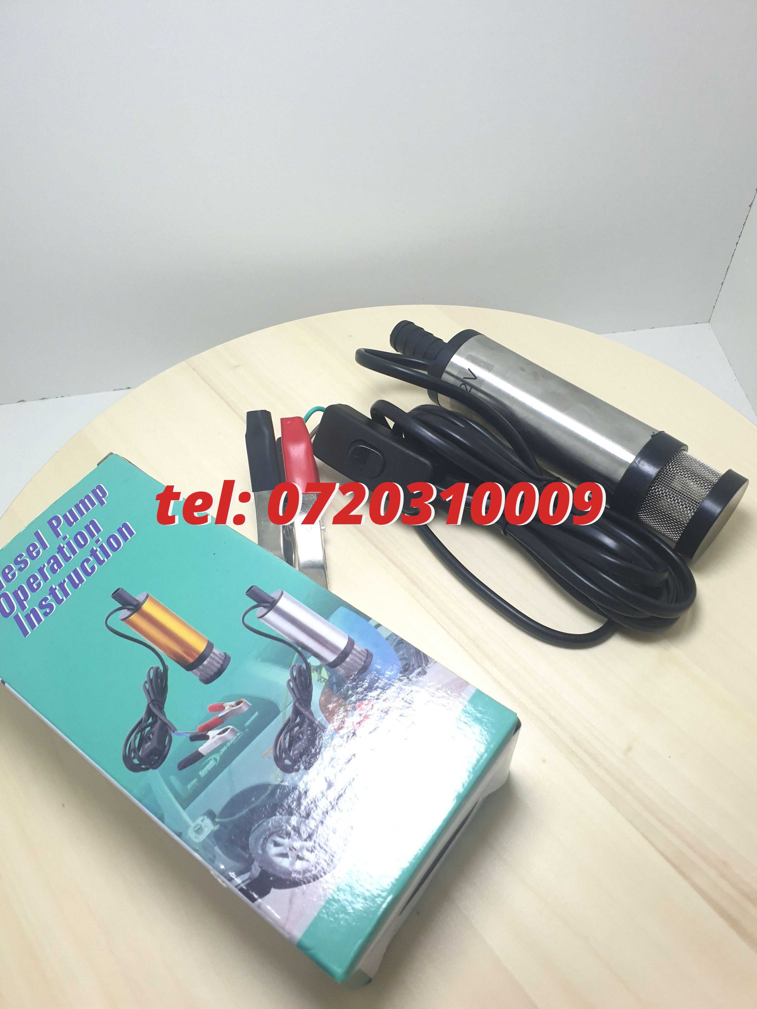 Pompa Submersibila 12v 12litri Per Minut Pentru Golit Butoaie
