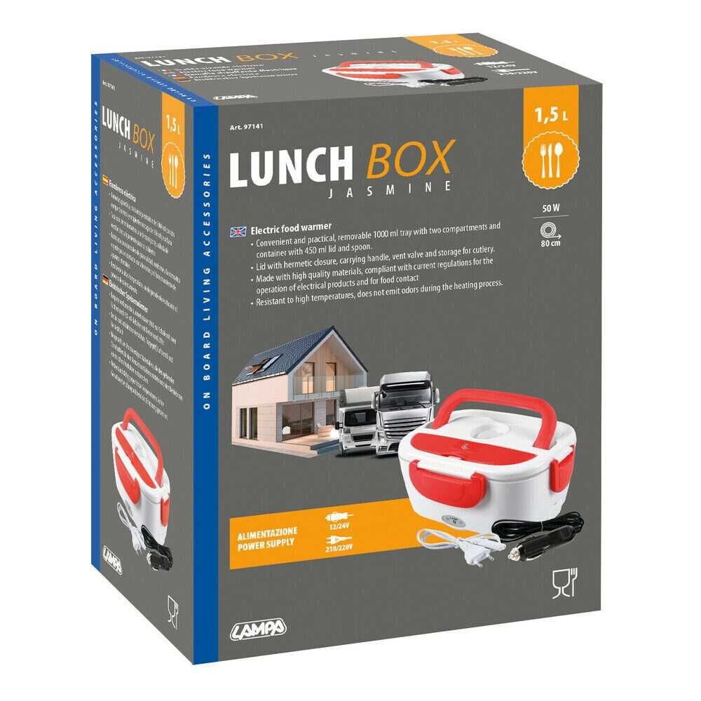 Lunch-Box 1,5 L електрическа нагревателна кутия за храна  12V 24V 220V