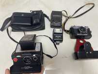 Vand camera foto vintage revue 400 L polaroid sx 70 blit sunpak