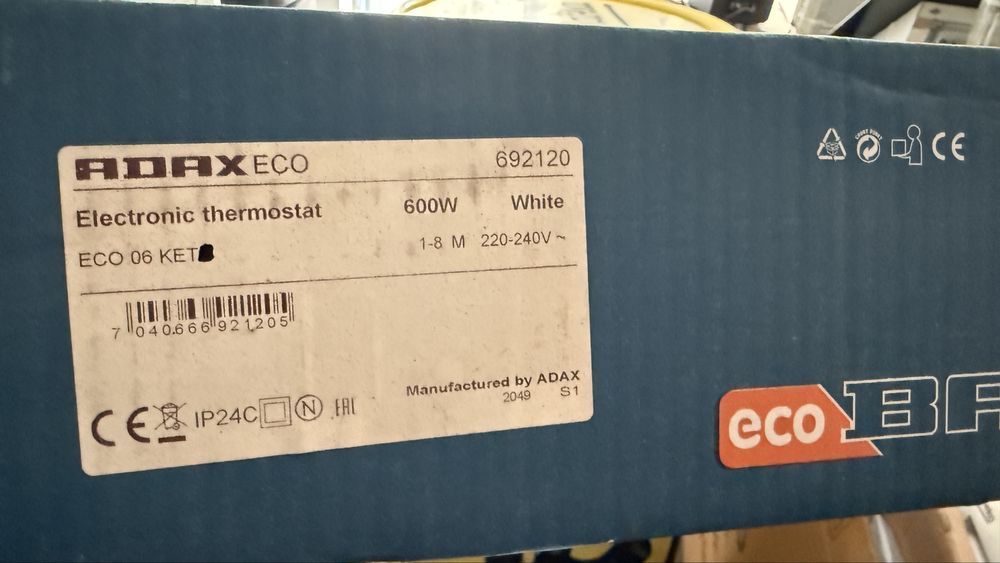 Влагозащитен конвектор ADAX Eco Basic 06 KEТ