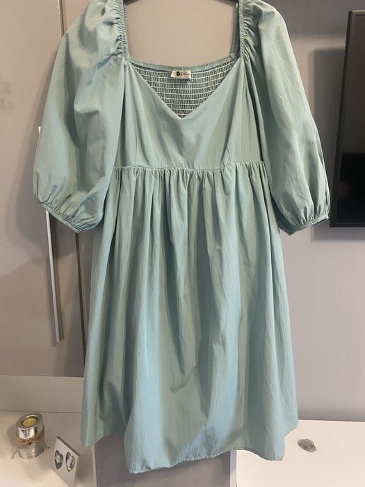 Rochie eleganta verde menta M-38
