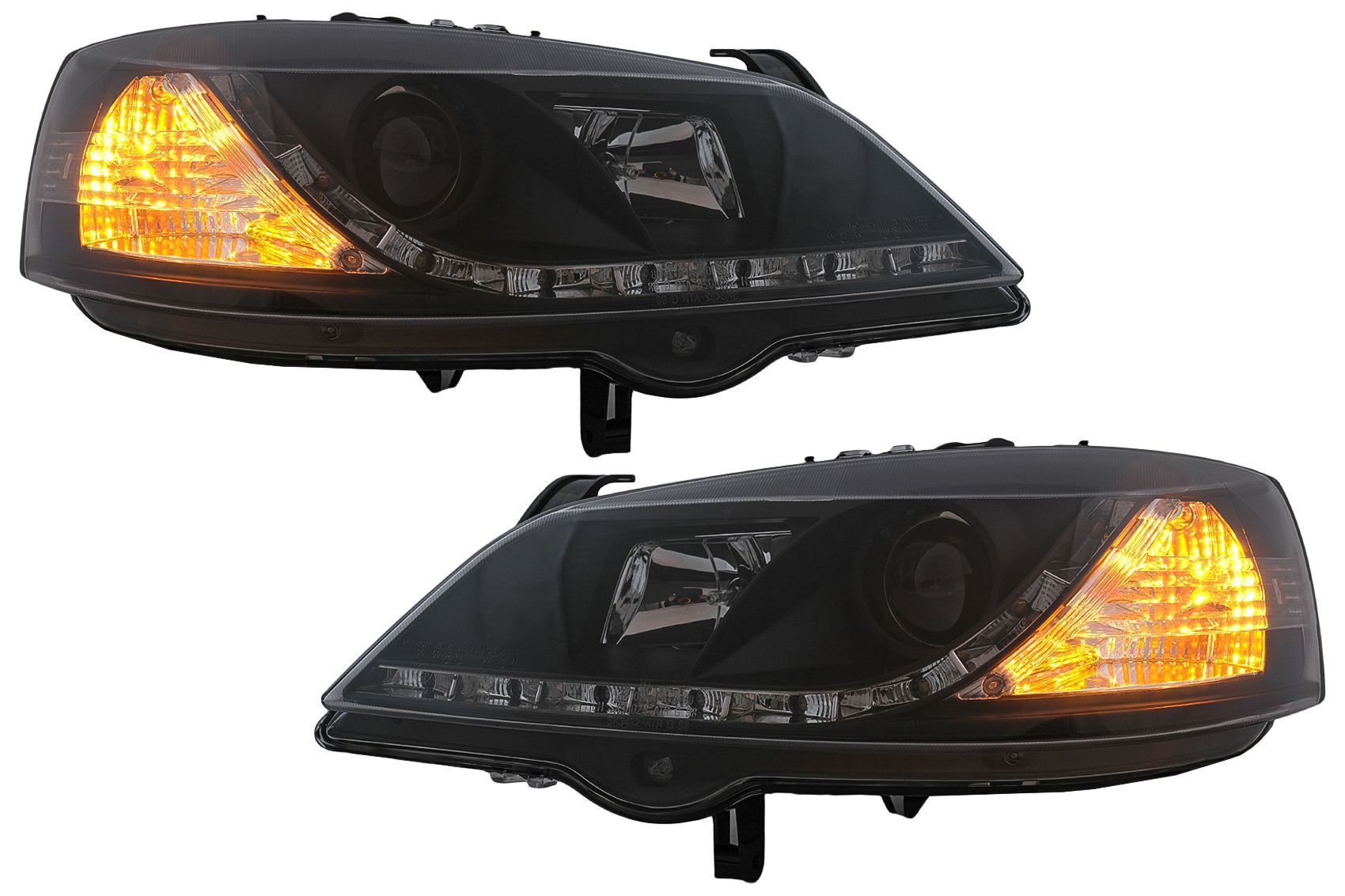 Faruri LED DRL compatibil cu Opel Astra G (09.1997-02.2004) Negru