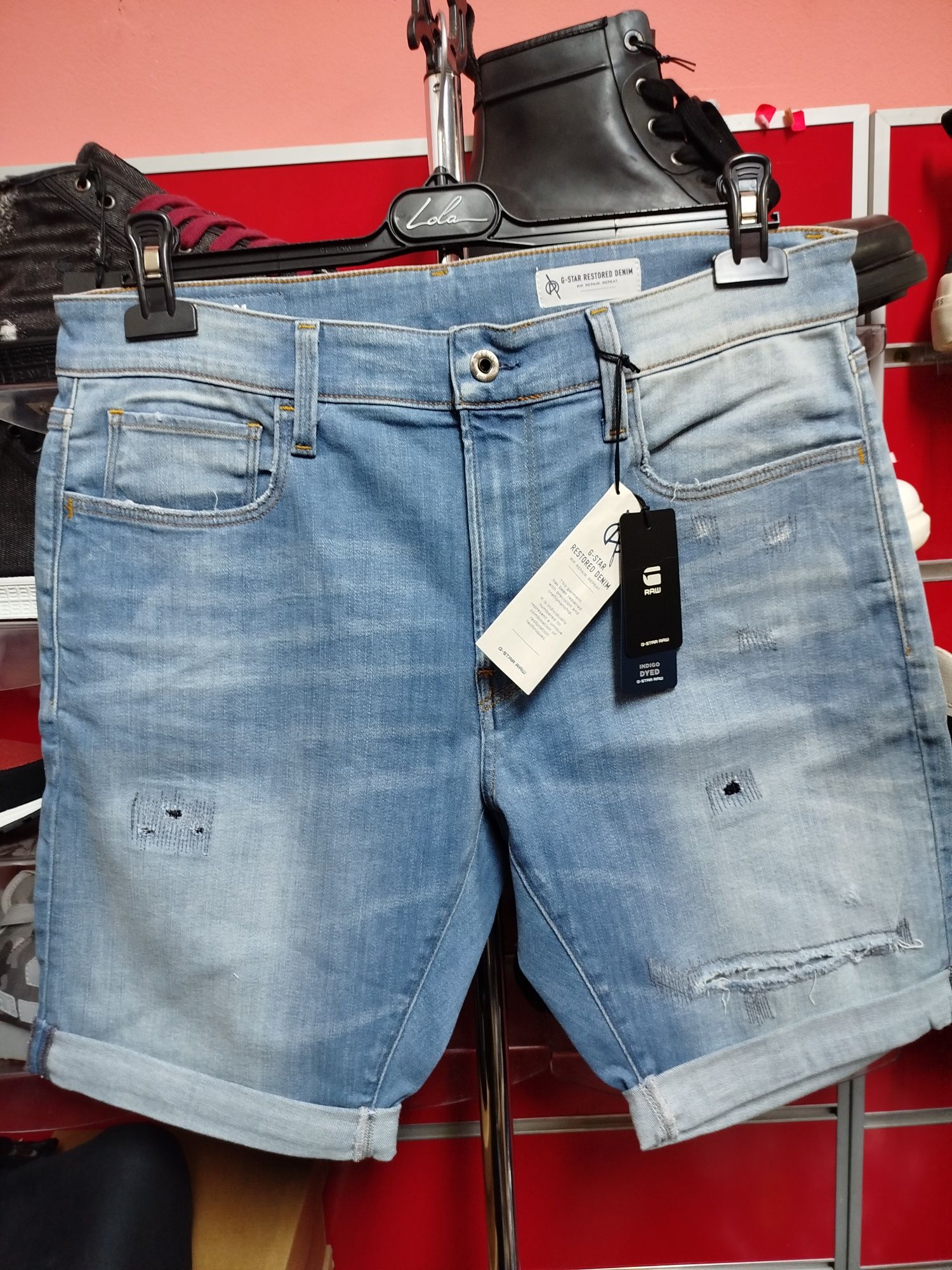 Оригинални къси дънки G-Star Raw 3301 Slim W33 нови мъжки