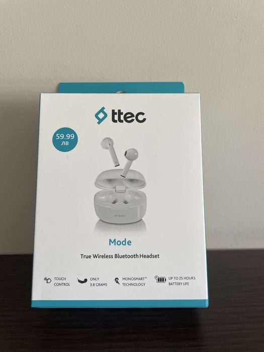 НОВИ Слушалки Bluetooth TTEC TRUE WIRELESS Plus Handsfree