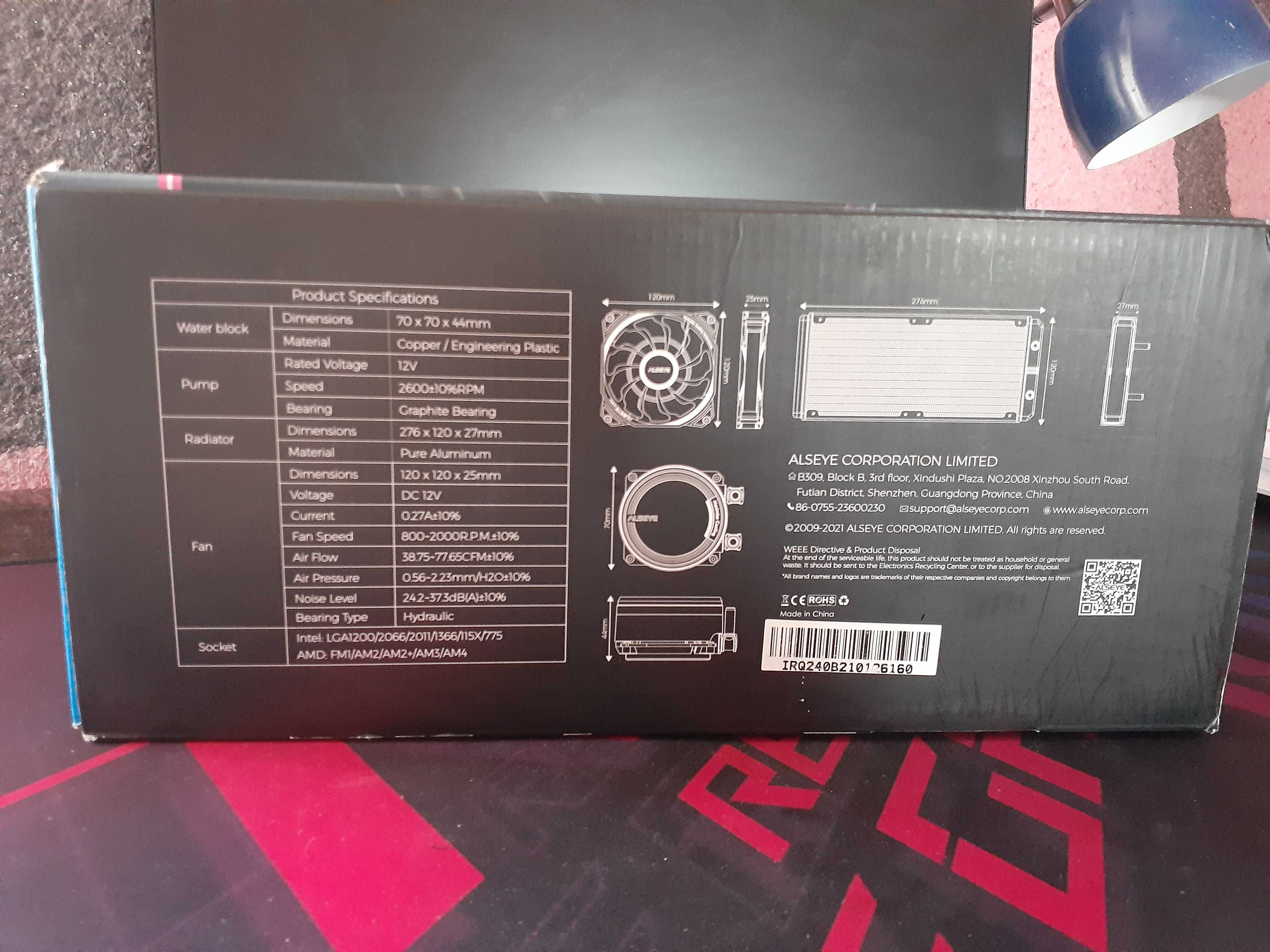 Alseye liquid cooler . Водяное охлаждение (Ishlatilgan 2-oy)