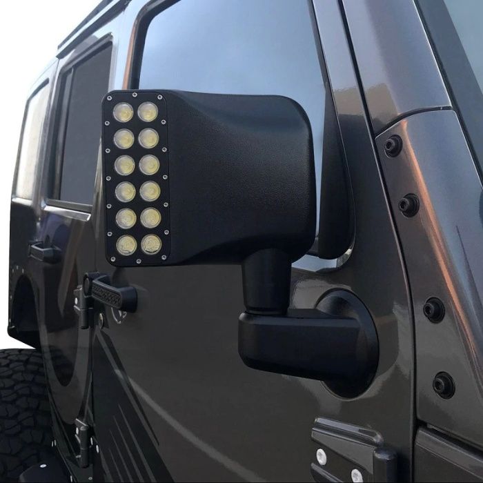 Capace oglinzi LED + SEMNALIZARI Jeep Wrangler Sahara Rubicon 07-17