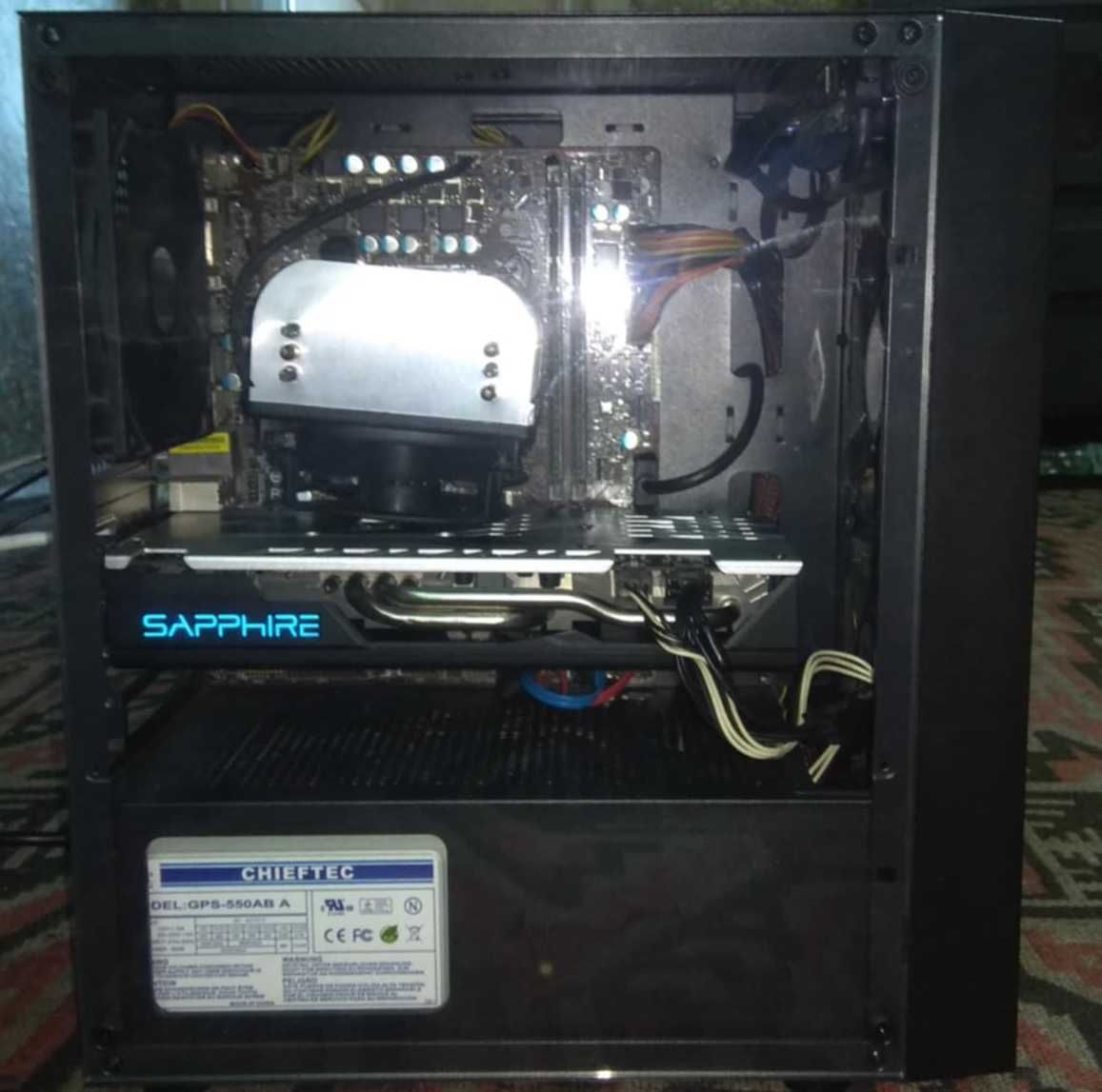 ГеймингPC XeonE31280/4с/8т/RX570-4gb/16gbDDR3/128ssd/500hdd/550PSU