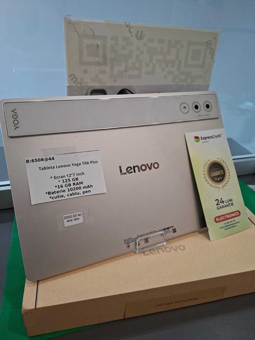 Tableta Lenovo Yoga Tab Plus (AG44 Bc2 B:6508)-Garantie 2 ani!