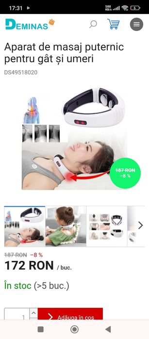 Aparat mesaj gât și umeri