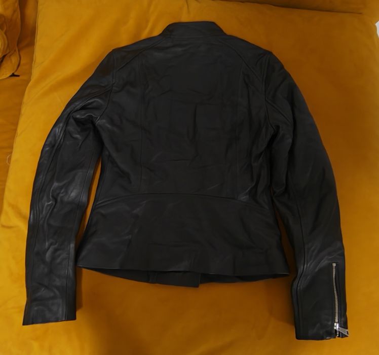 Geaca de piele naturala neagra LADC Paris