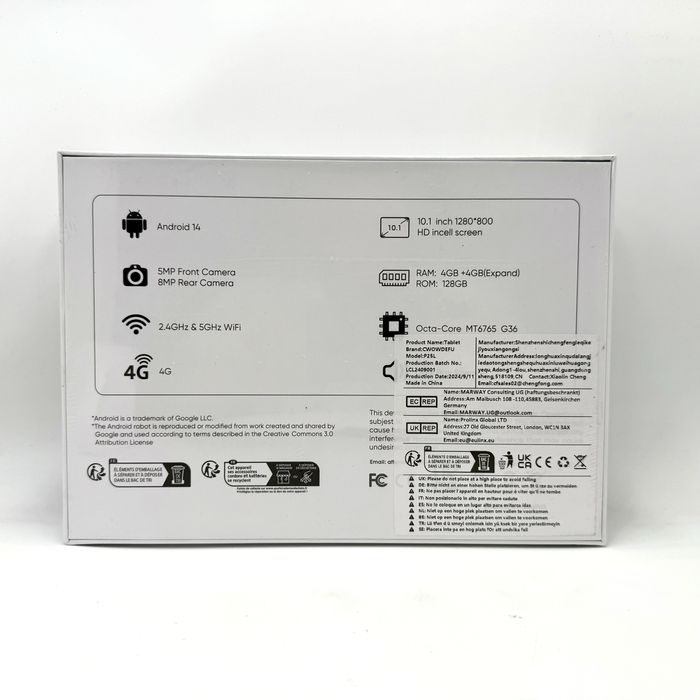 Tableta Wowdefu P25L 10.1-inch 4G LTE 4/128GB