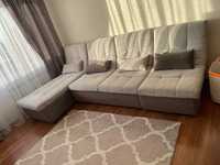 Мягкий красивый серый диван