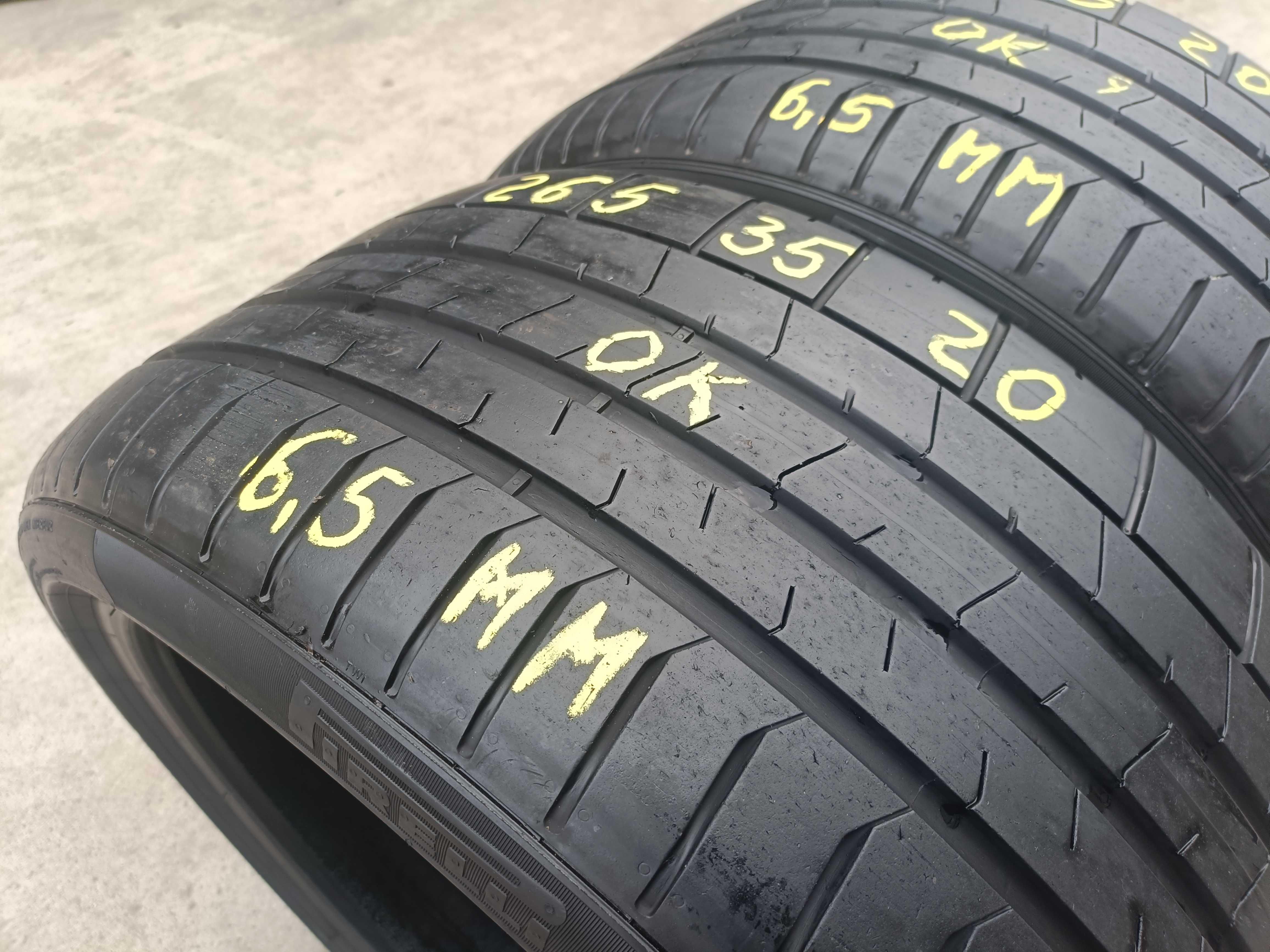 Doua anvelope de vara 265 35 20 pirelli p zero pz4 profil 6,5 mm