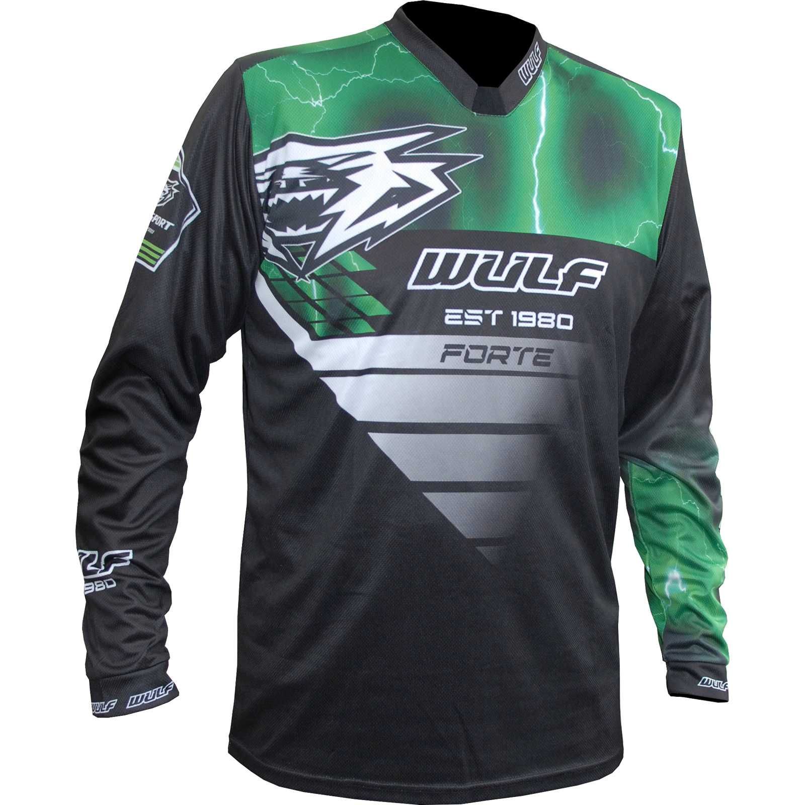 Tricou motocross atv Forte Wulfsport negru M