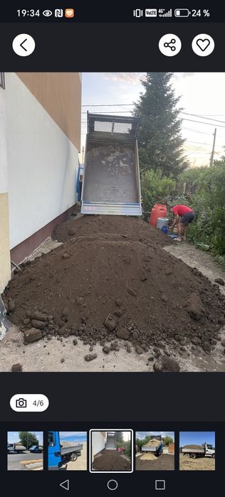 Transport 3.5t basculabil materiale constructii diverse