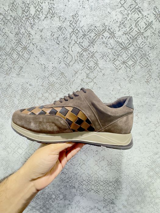 Плетенные кроссовки из кожы оленья