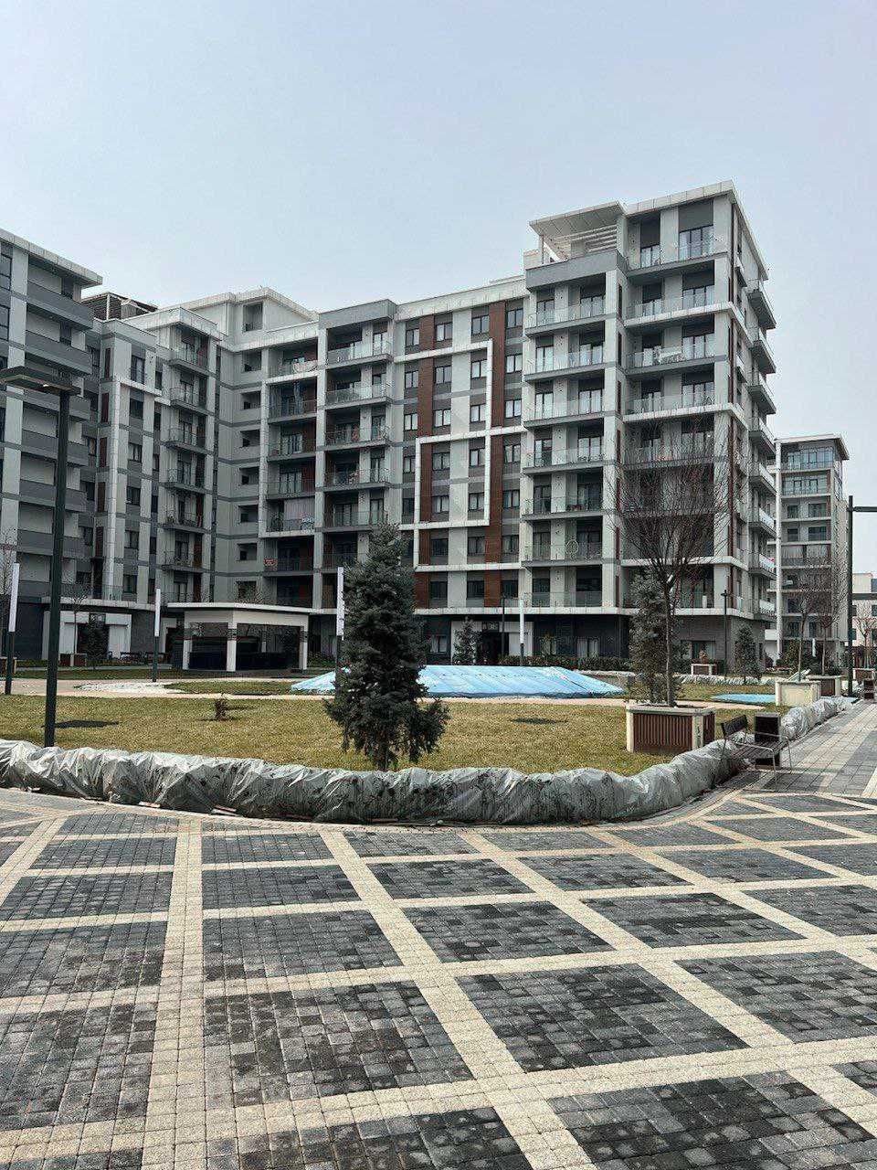 TASHKENT CITY  ЖК Gardens Rezidens 3ком коробка  Перегородки