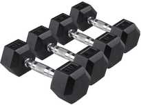 Gantere fitness hexagonale 2,5 kg - 50 kg