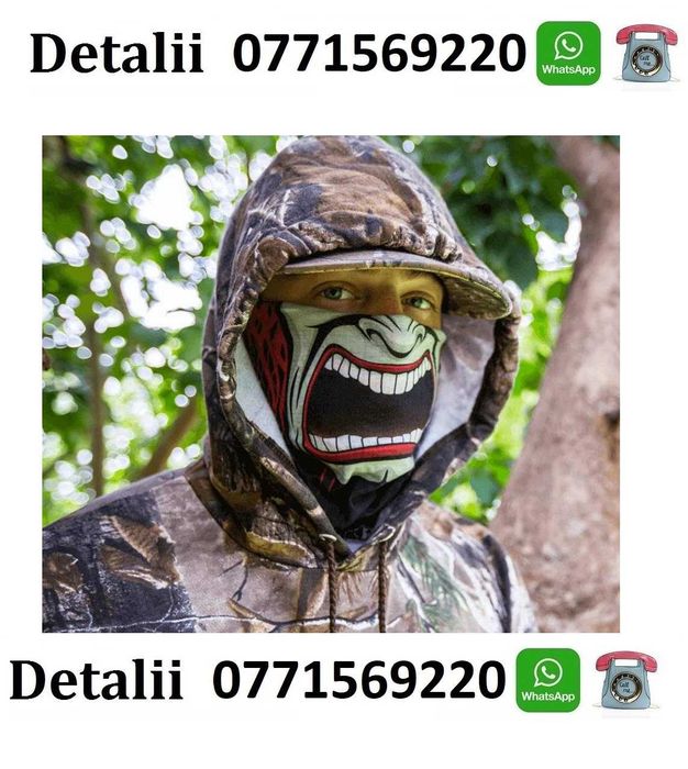 Masca bandana  esarfa 3D trotinete pescuit atv schi paintball ciclism