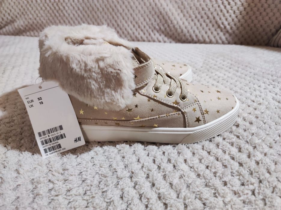 Високи светлобежови кецове H&M размери 32 и 33