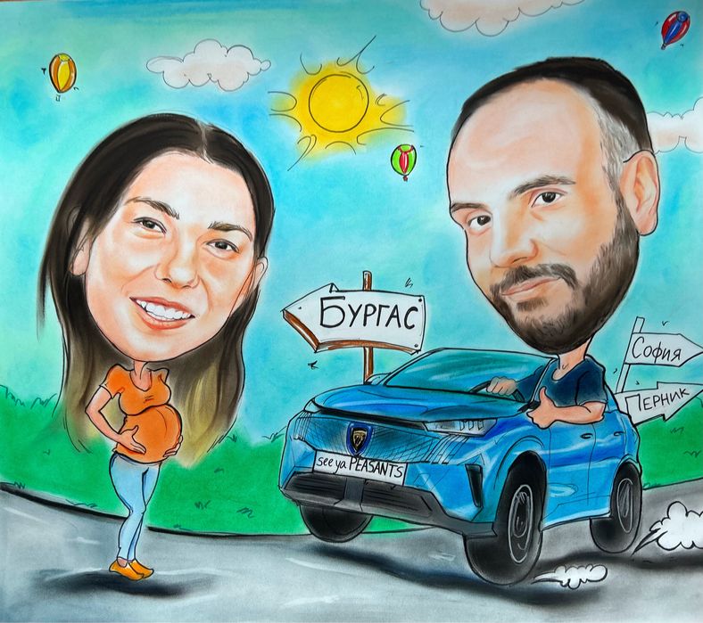 Ръчно рисувани Карикатури , шаржове