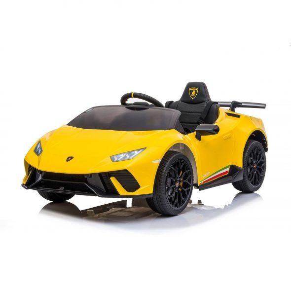 Лицензирана електрическа кола Lamborghini Huracan жълта