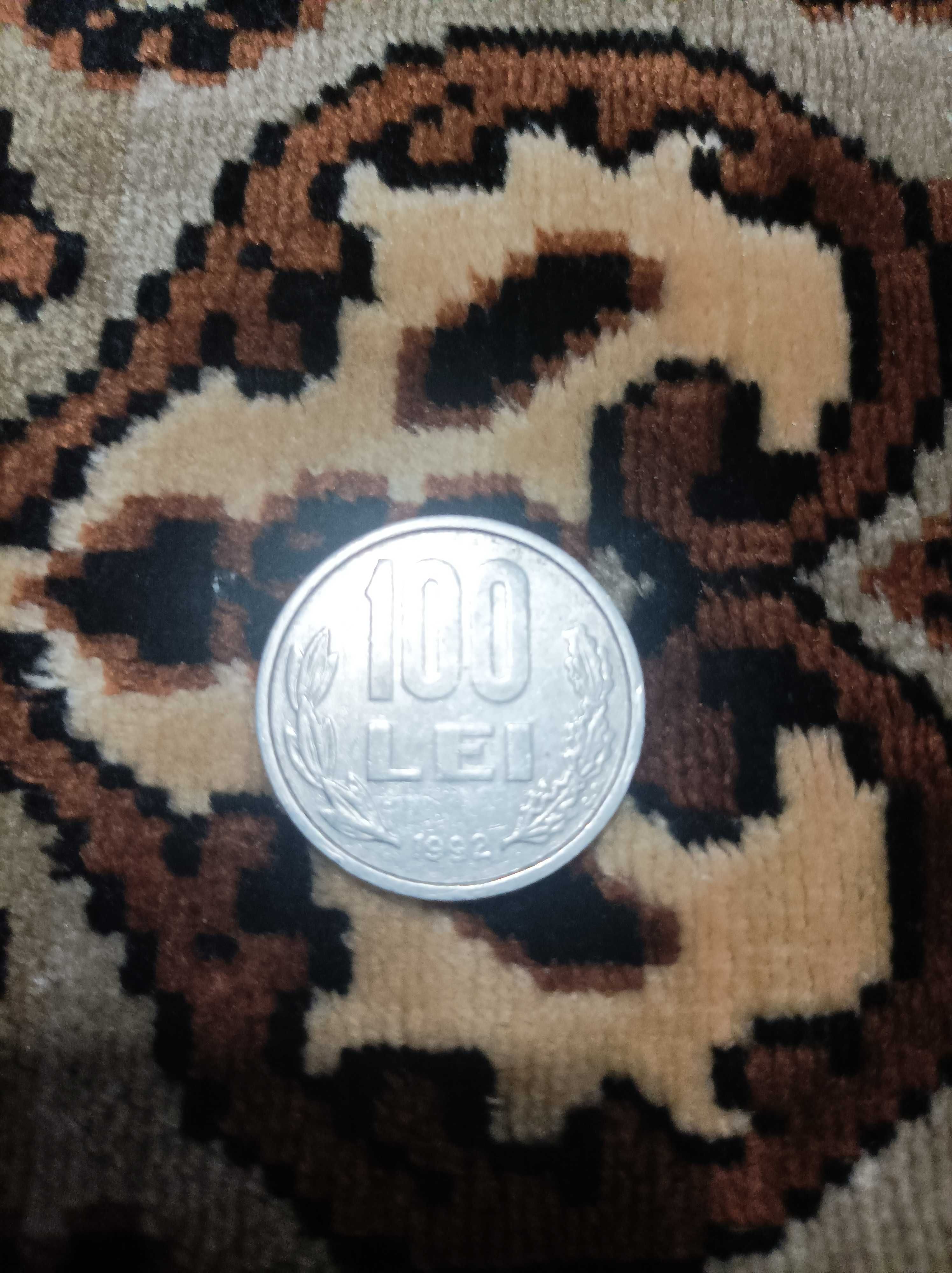 Vănd moneda de 100 de lei din anul 1992 ,arată impecabil ca nouă4000 d