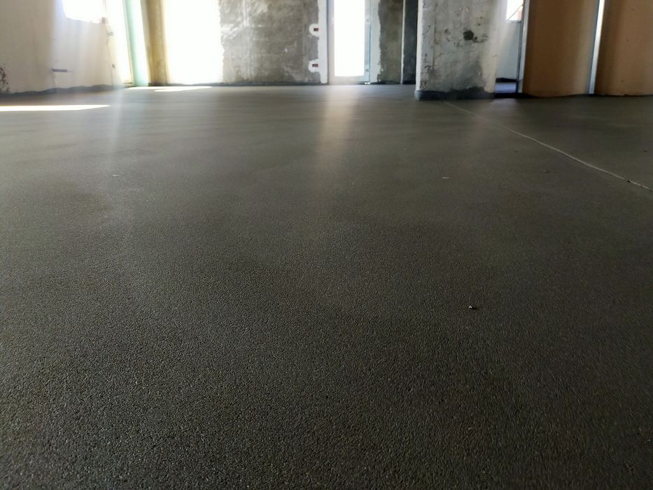 Șapă mecanizată elicopterizata pentru încălzirea în pardoseală