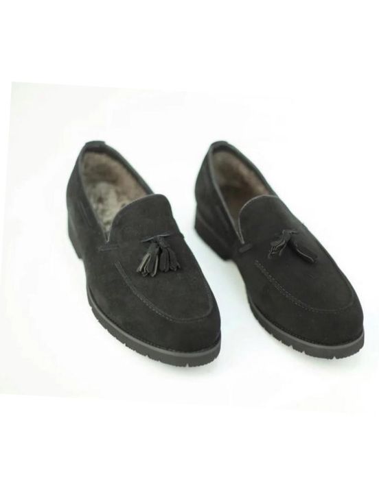 Туфли лоферы на меху 42-43 размер