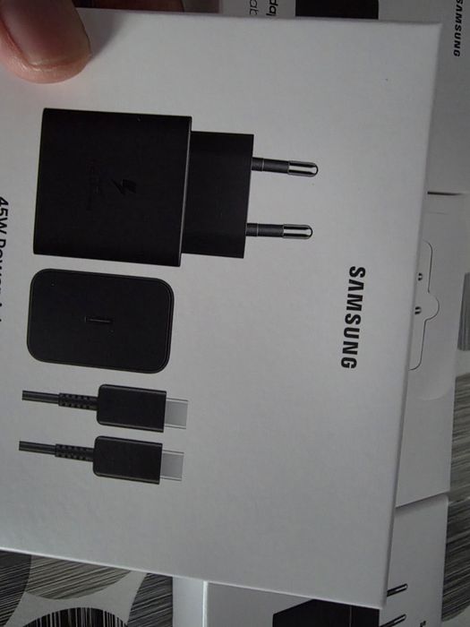Samsung 45W оригинален адаптер с оригинален кабел,запечатани