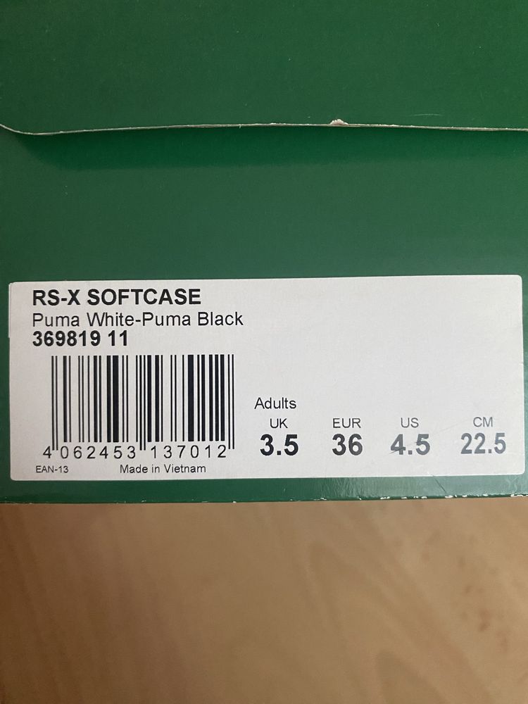 Маратонки puma rs-x soft case, номер 36
