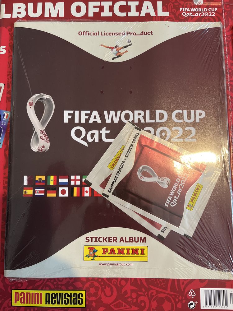 Panini Qatar 2022 editia albastra album + 2 plicuri Gratis