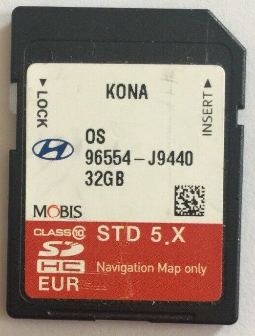 Hyundai KONA Оригинална Навигационна Sd Card Европа Русия Турция 2024