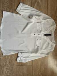 Бяла риза с 3/4 ръкав